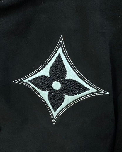 Lv Embellished Lambskin Bomber Blouson