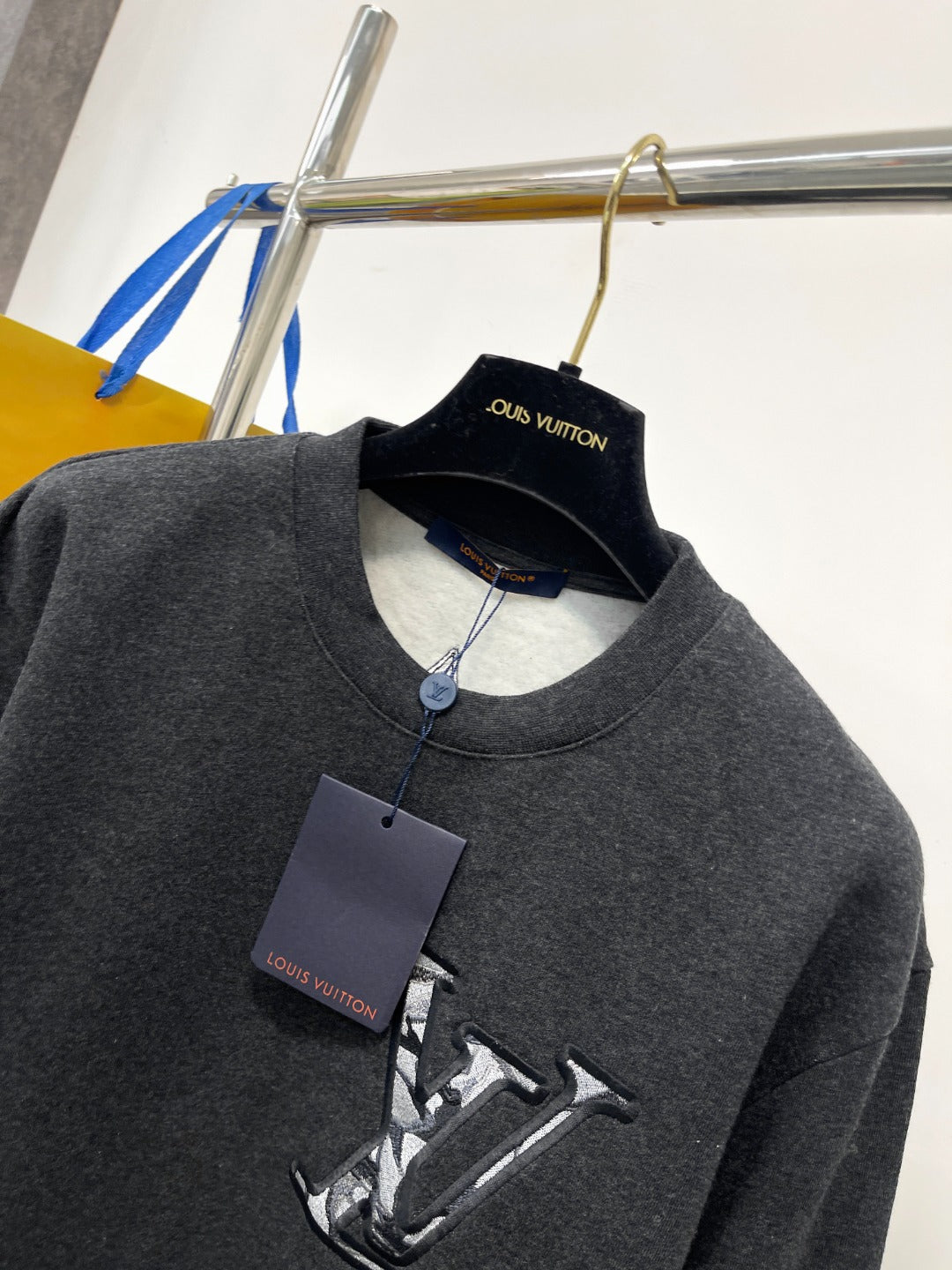 Lv Cotton Jacquard Crewneck