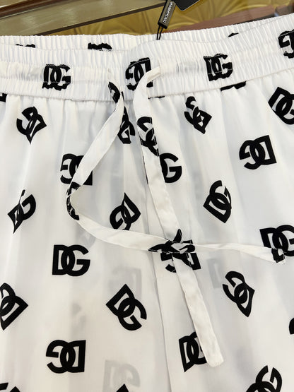 D&G Silk Shirt And Shorts Set