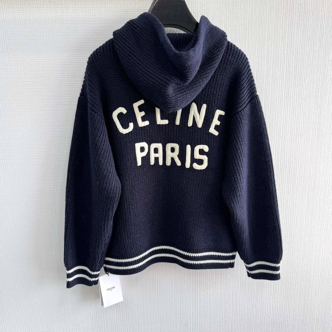 CLN home logo hoodied jacket