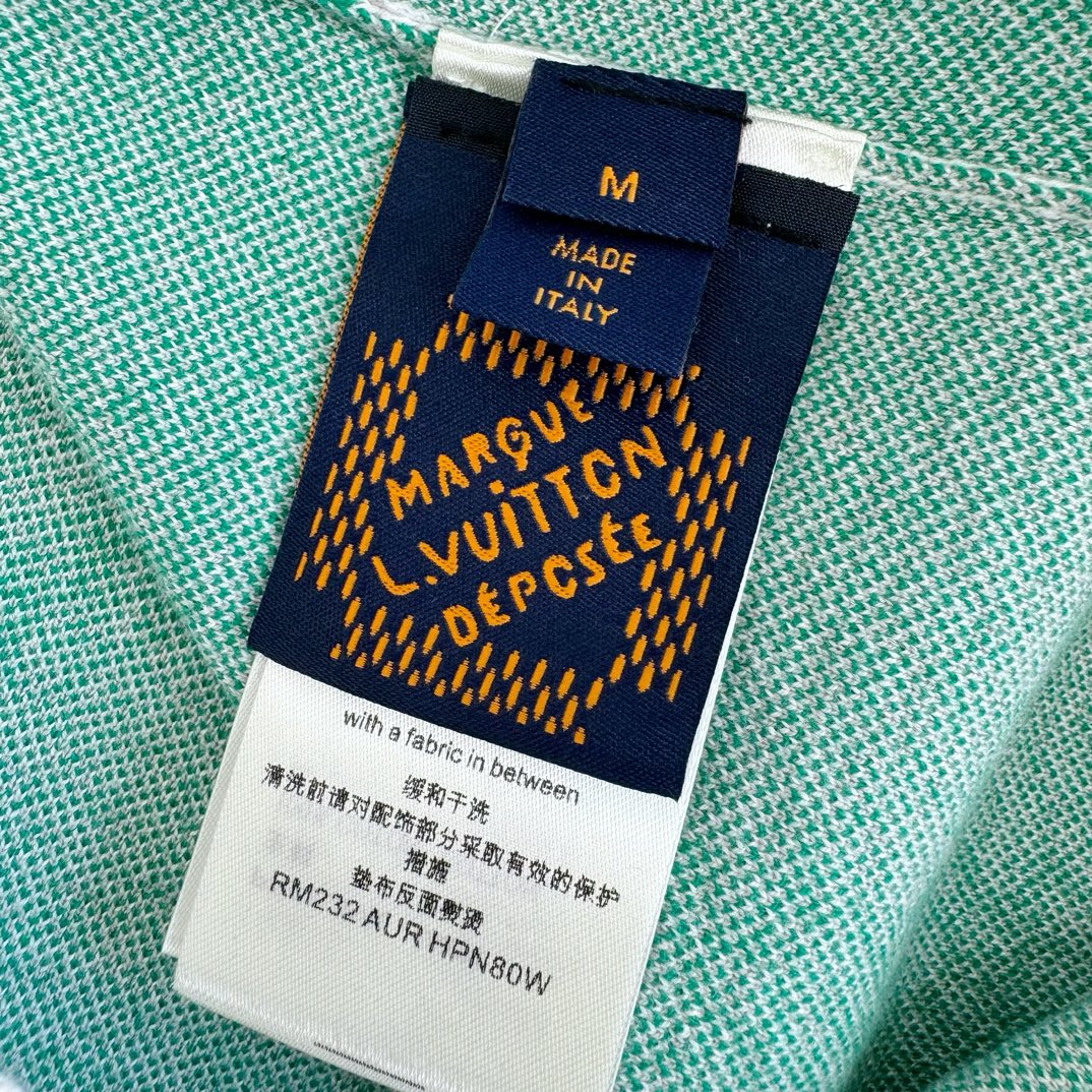 Lv Cotton Jacquard Crewneck