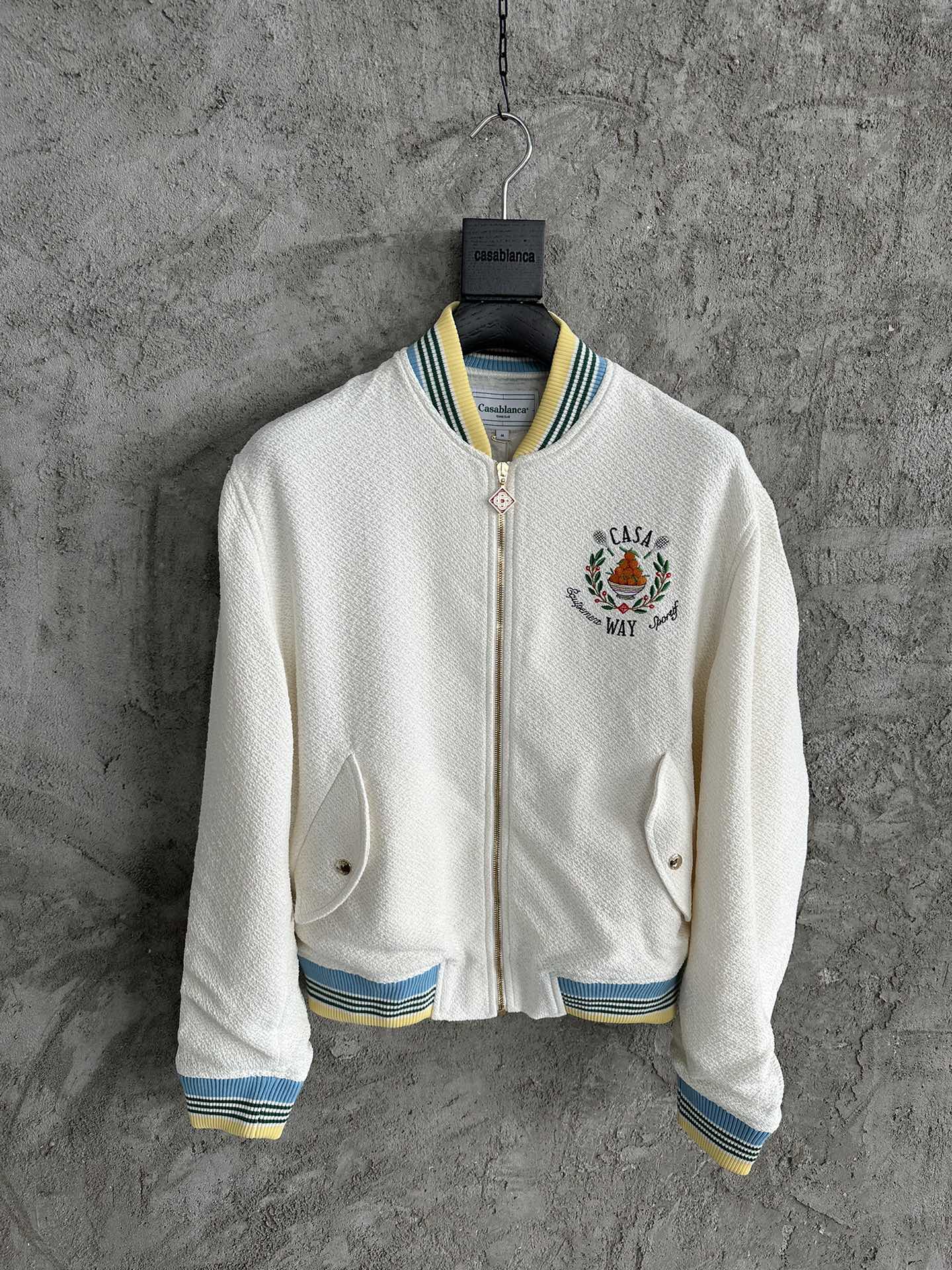 Casablanca Trophy Orange Bomber Jacket