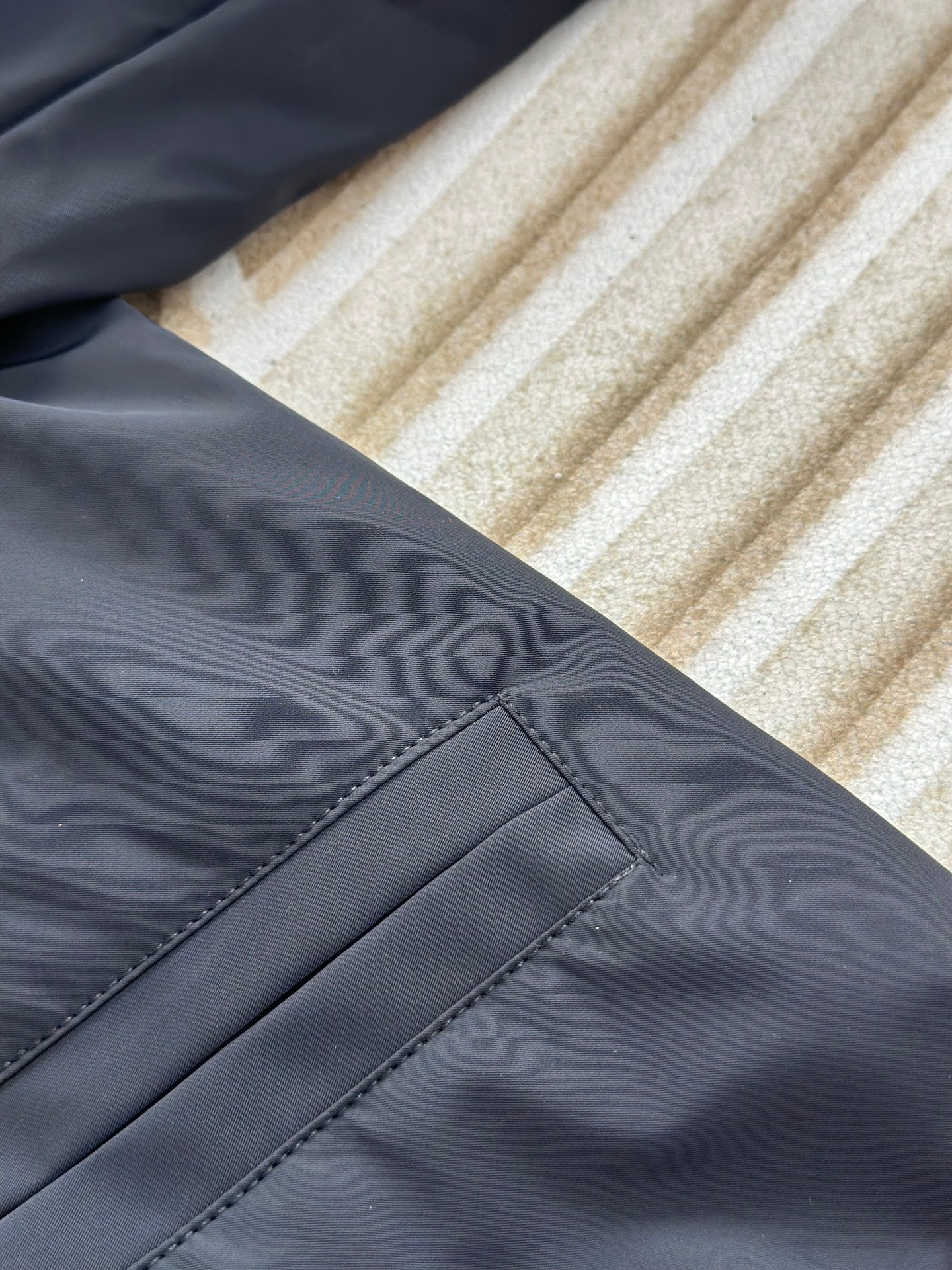 Lv Knitted Collar Embroidered Technical Blouson