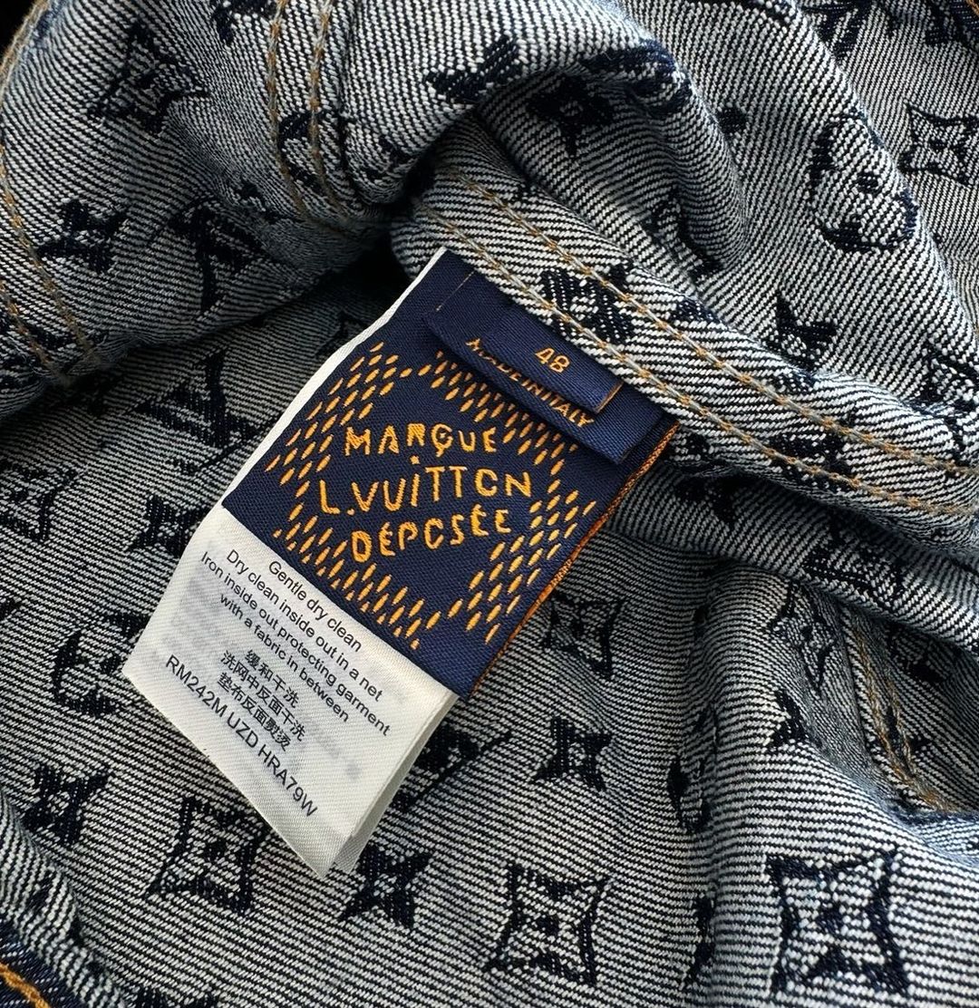 Lv Monogram Denim Jacket