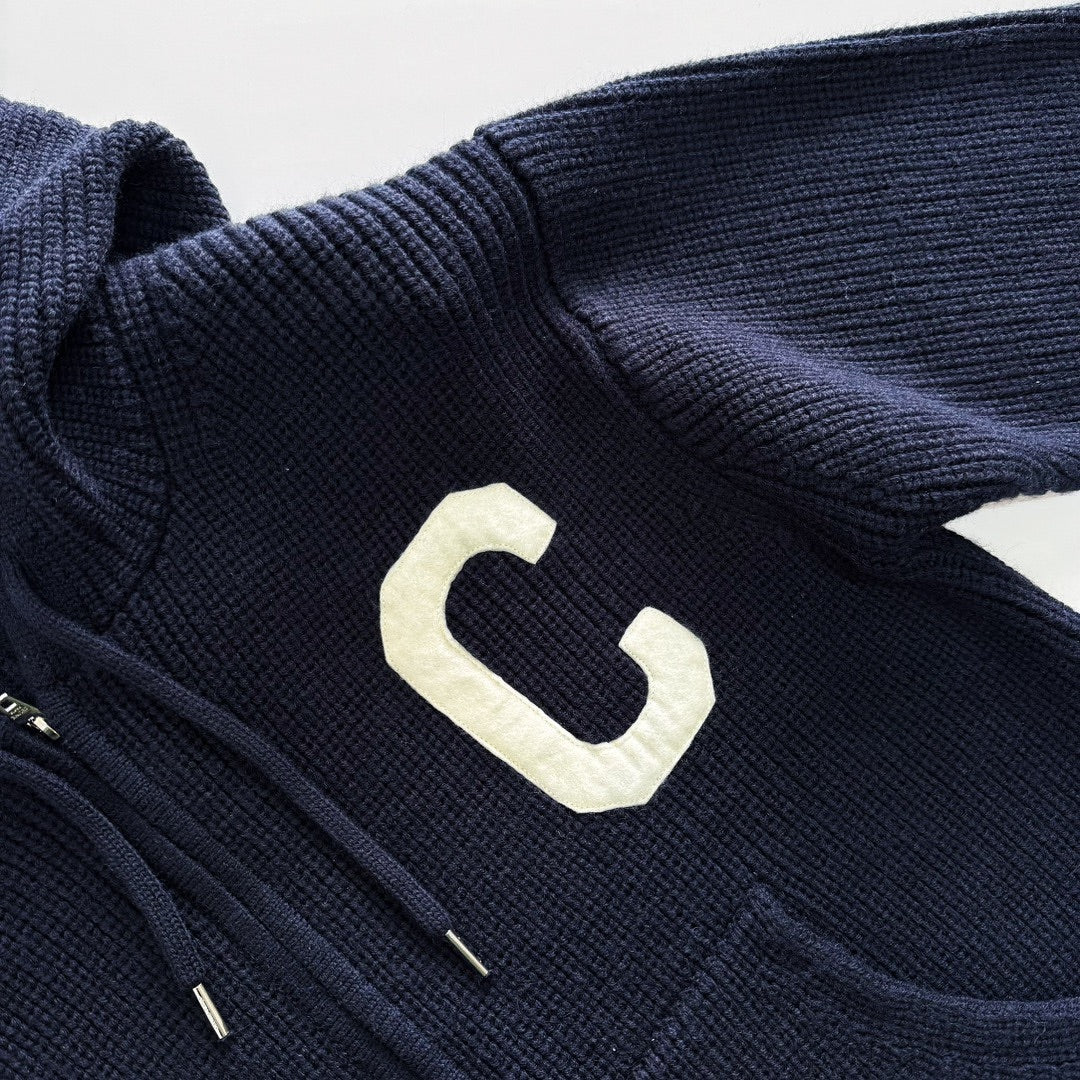 CLN home logo hoodied jacket