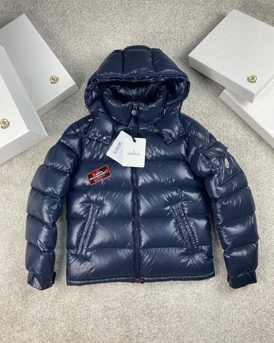MAYA NAVY DOWN JACKET