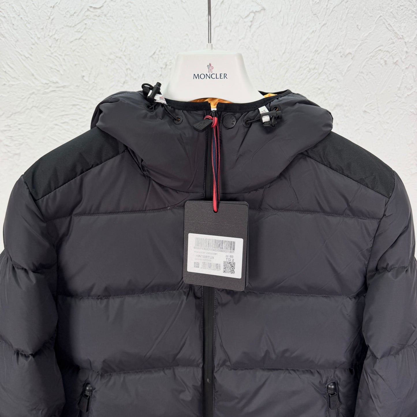 MNCLR  GRENOBLE BLACK NYLON HINTERTUX DOWN JACKET