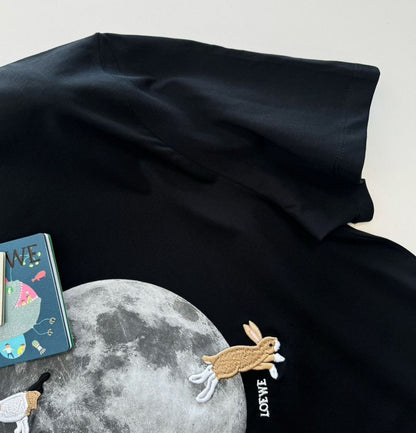 LOEWE Logo Embroidered Cotton Jersey T-Shirt