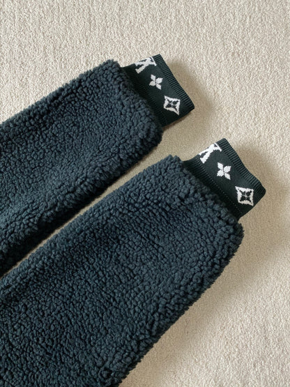 LV Fleece Blouson Dark Green