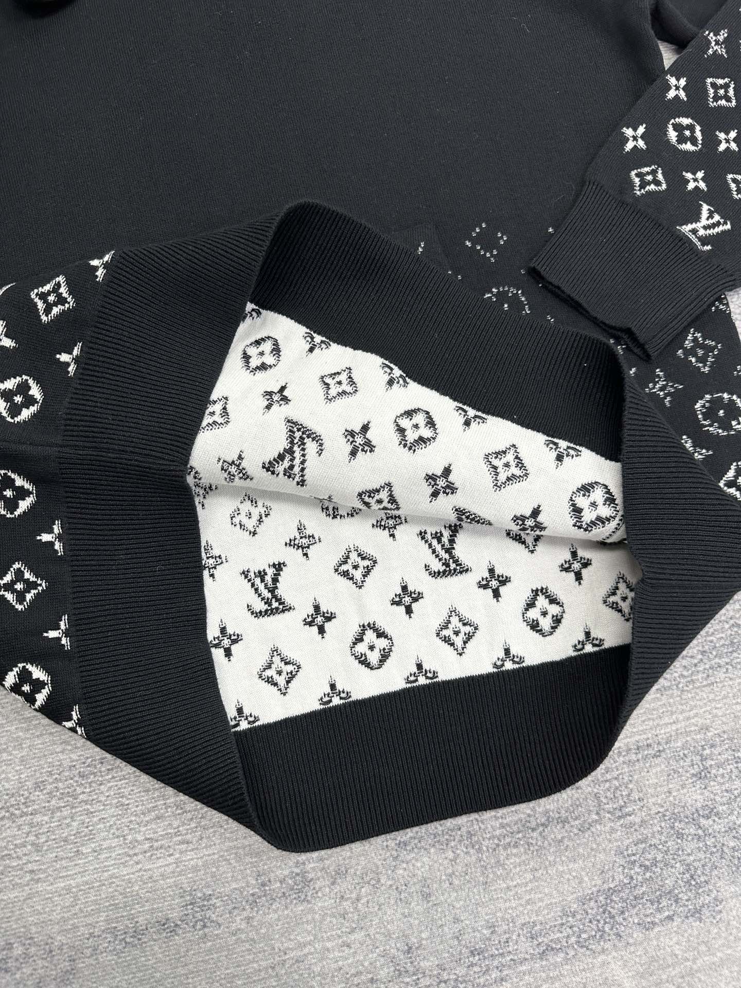 Lv Monogram Gradient Cotton Hoodie