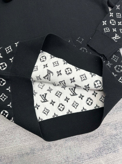 Lv Monogram Gradient Cotton Hoodie