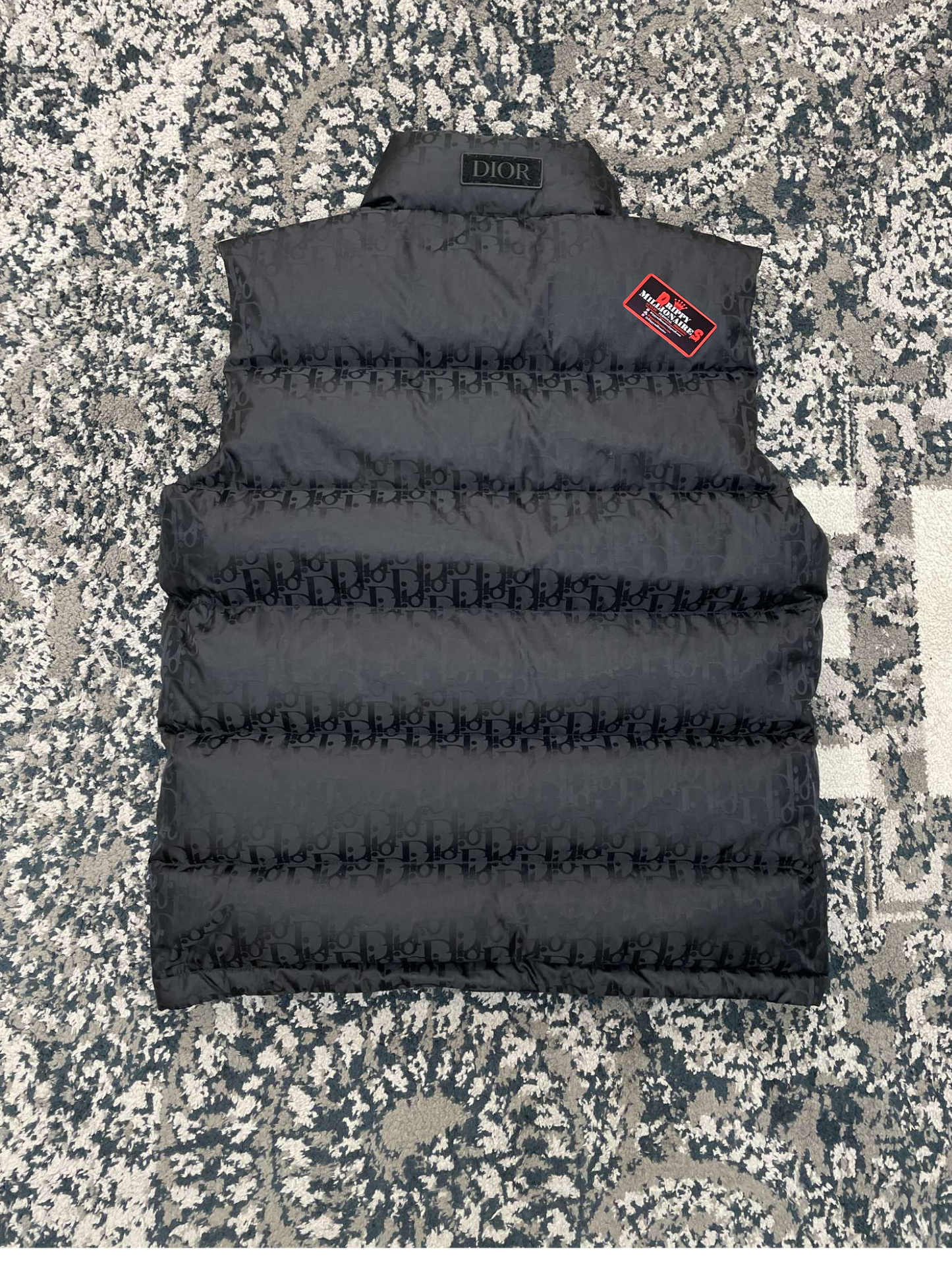 CD OBLIQUE DOWN VEST TECHNICAL BLACK