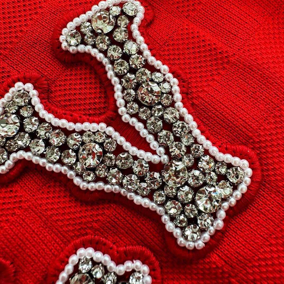 Lv Short-Sleeved Damier Wool Shirt