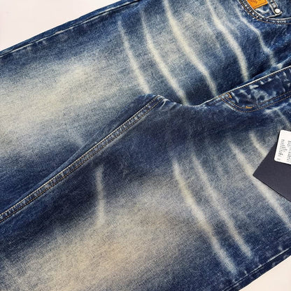 Lv Sunfaded Effect Denim Skate Pants