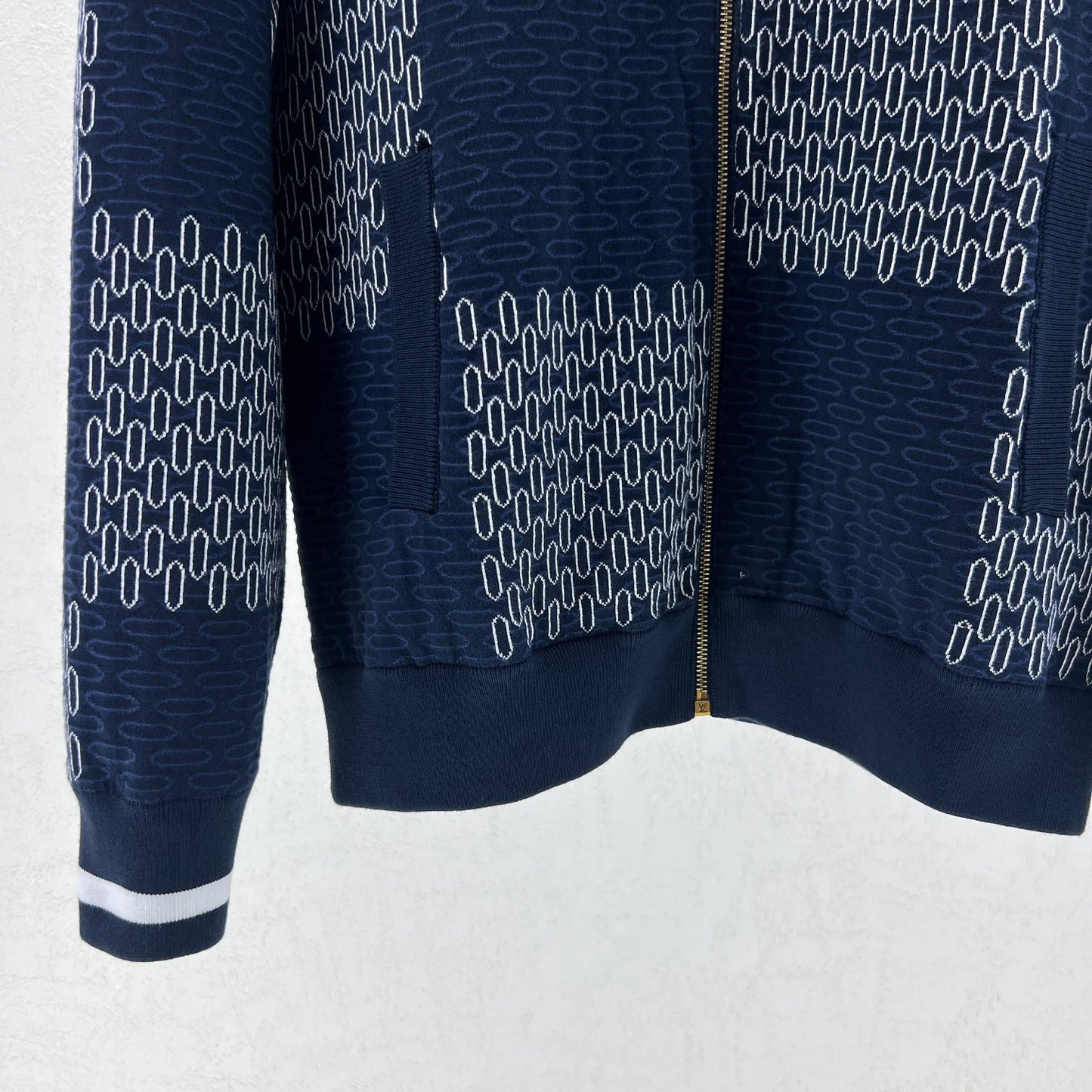 Lv Damier Quilted Cotton Bomber