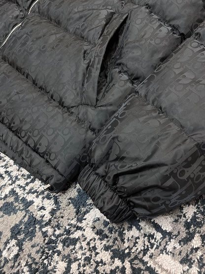 CD OBLIQUE DOWN JACKET BLACK TECHNICAL