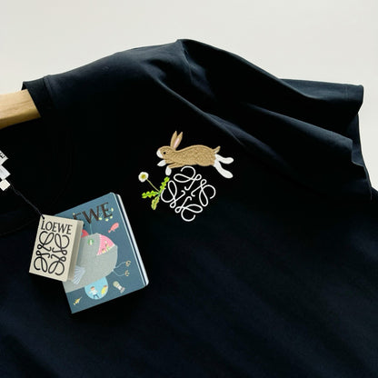 LOEWE Logo Embroidered Cotton Jersey T-Shirt
