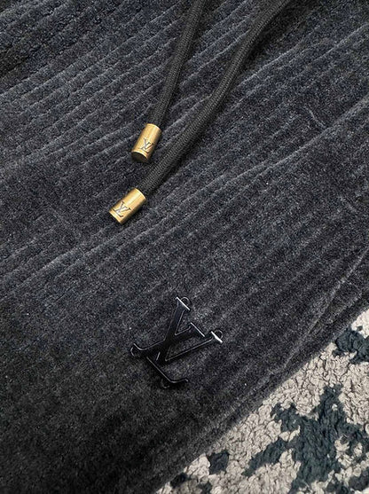 LV x Park Seo-Bo Cotton Velvet Trackpants