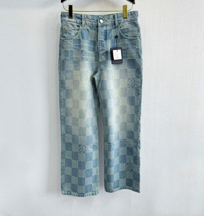 LV Monogram Denim Carpenter Pants