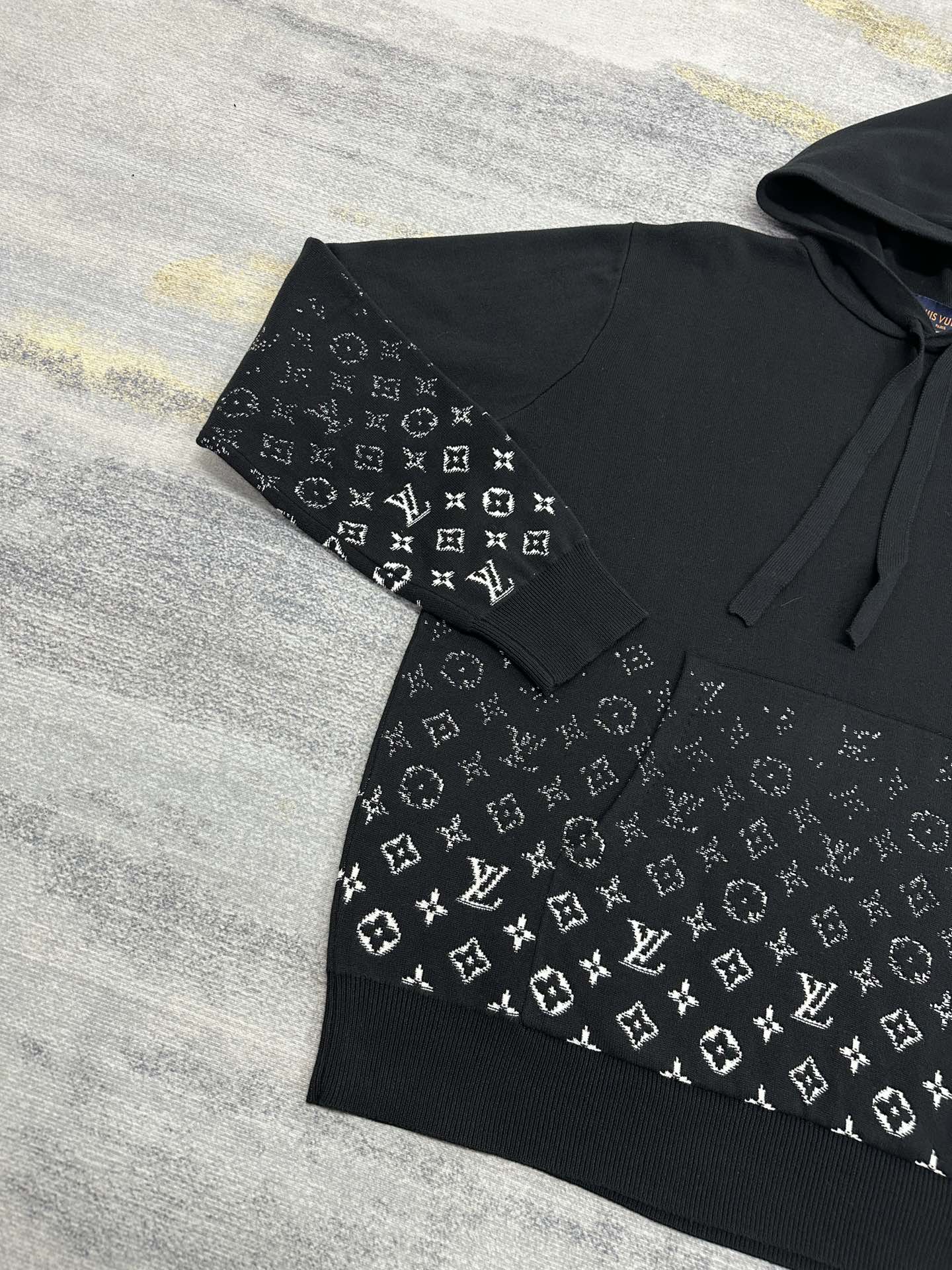 Lv Monogram Gradient Cotton Hoodie