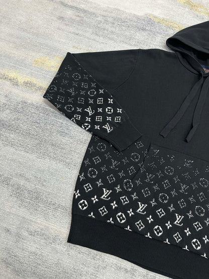 Lv Monogram Gradient Cotton Hoodie