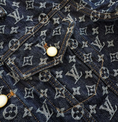 Lv Monogram Denim Jacket