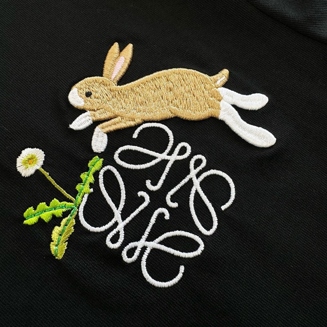 LOEWE Logo Embroidered Cotton Jersey T-Shirt