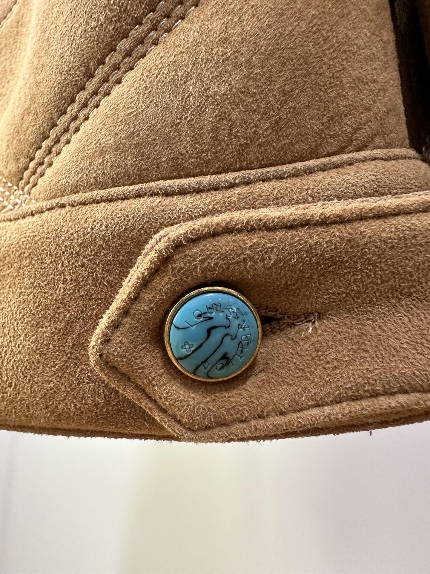 LV Shearling Embossed Jacket