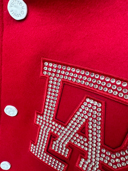 Lv Pharel Mix Leather Varsity Blouson