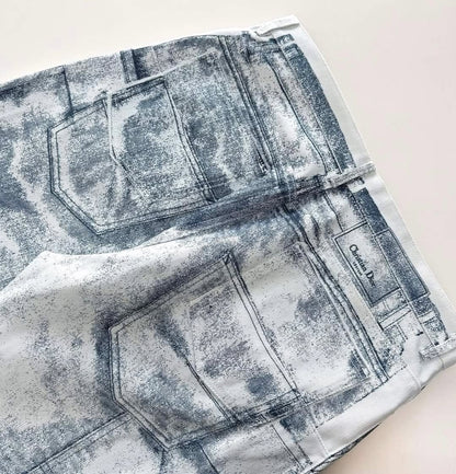 CD Washed Denim Pants