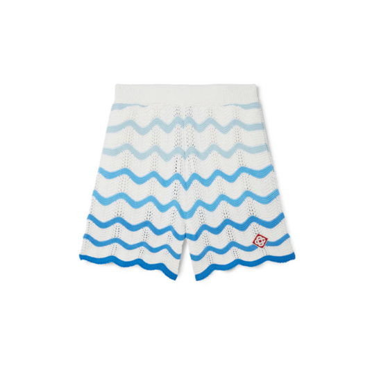 Casablanca Gradient Wave Texture Shorts