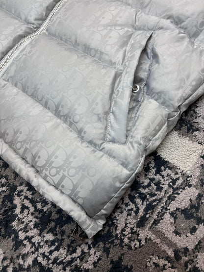 CD OBLIQUE DOWN VEST TECHNICAL SILVER