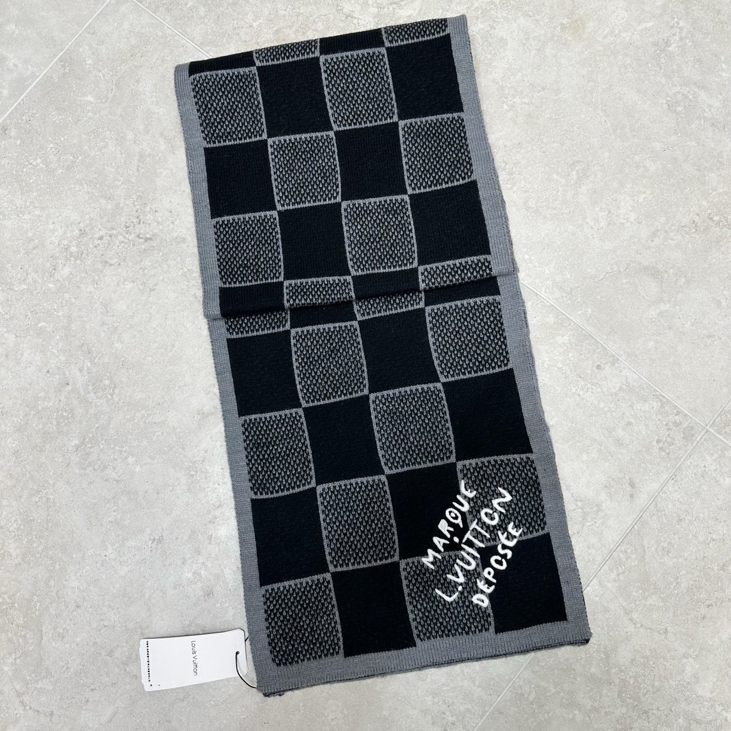 Lv Damier Heritage Scarf & Beanie