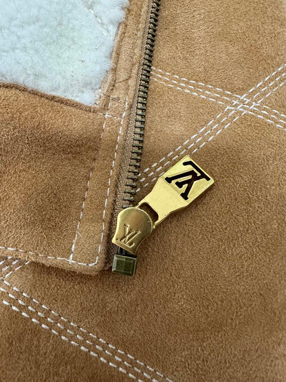 LV Shearling Embossed Jacket