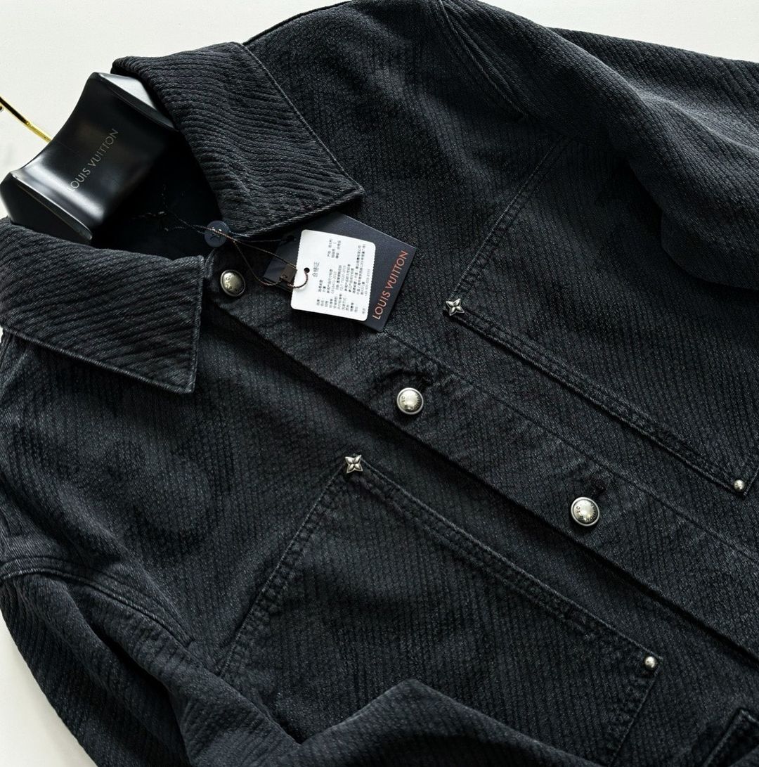 Lv Monogram Denim Jacket
