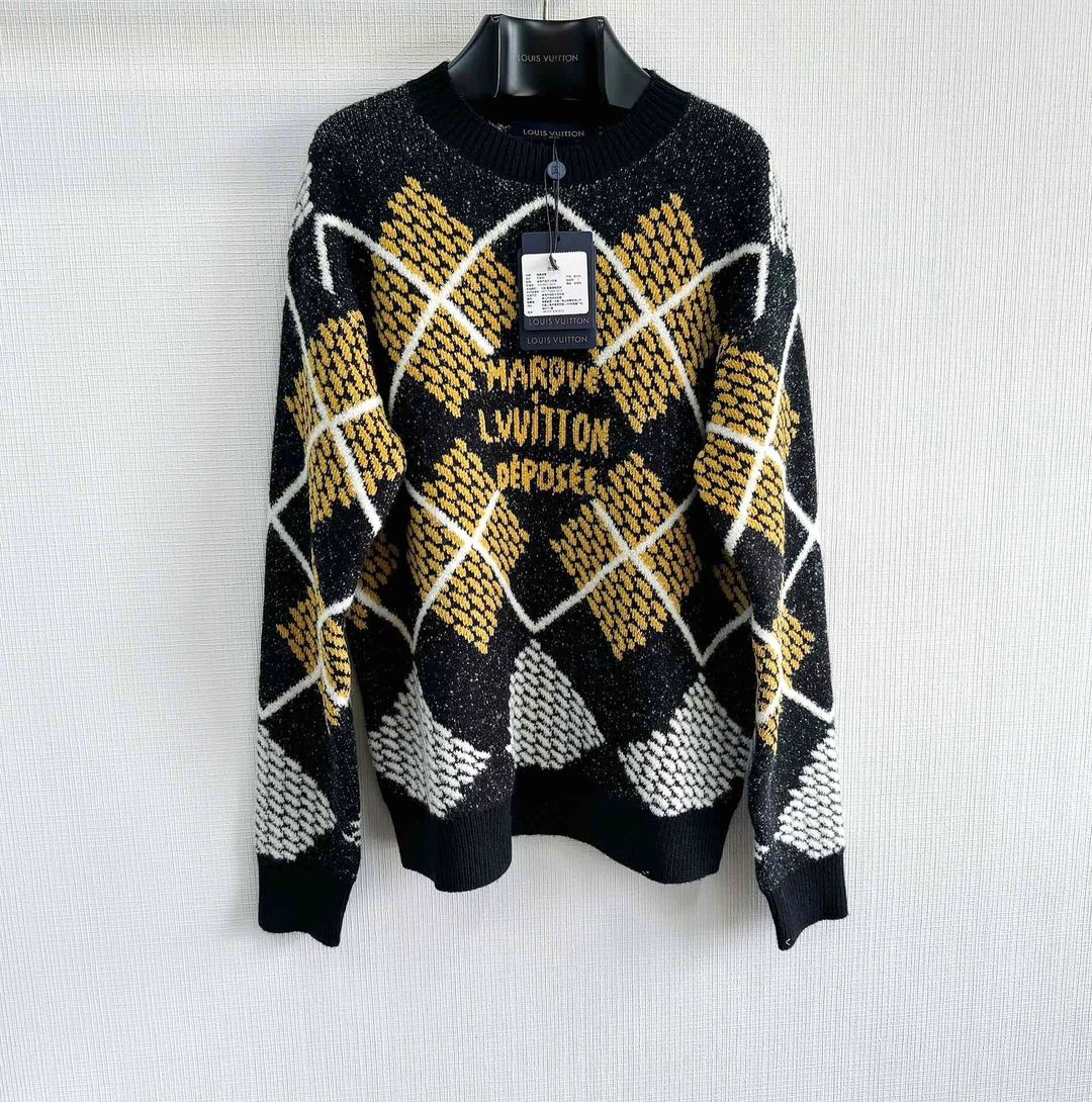 Lv Monogram Signature Sweater