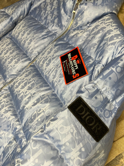 CD OBLIQUE DOWN JACKET BLUE TECHNICAL