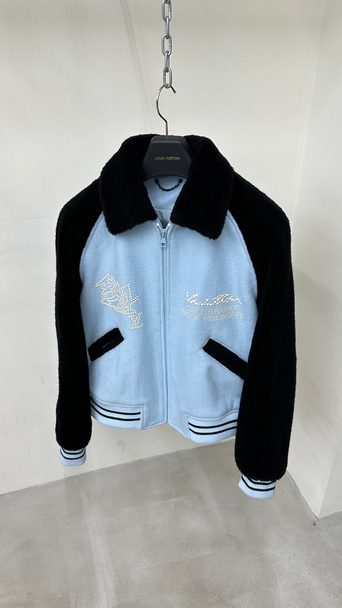 Lv Wool Blouson With Crystals