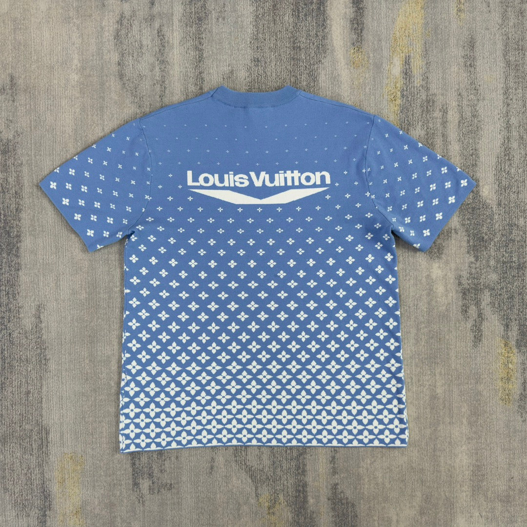Lv Short-Sleeved Monogam Signature Shirt