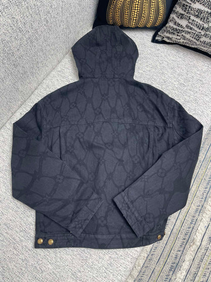 Lv Denim Hoodie Jacket