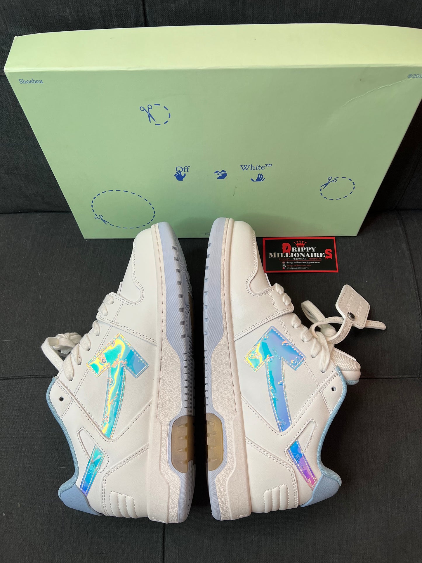 OFF-WHITE Out Of Office OOO Low Tops