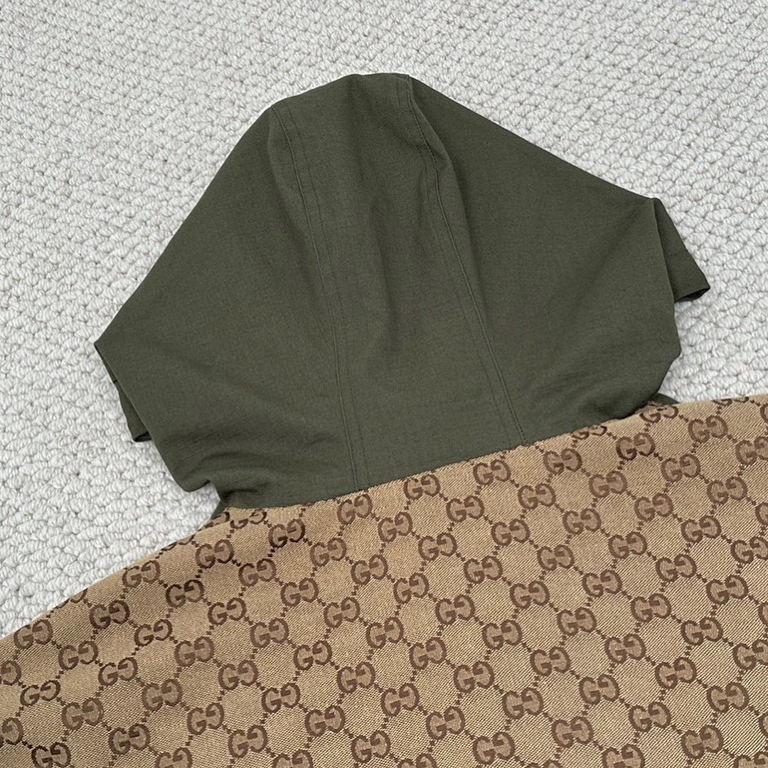 GG COTTON CANVAS ZIP JACKET