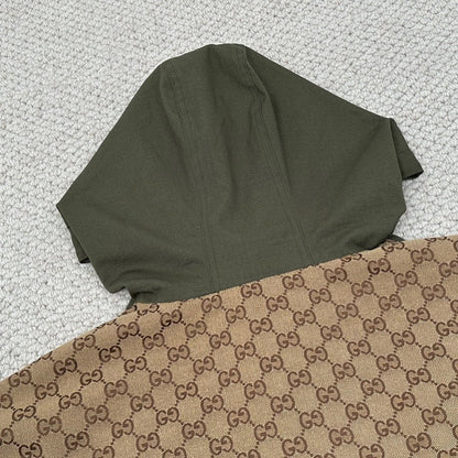 GG COTTON CANVAS ZIP JACKET