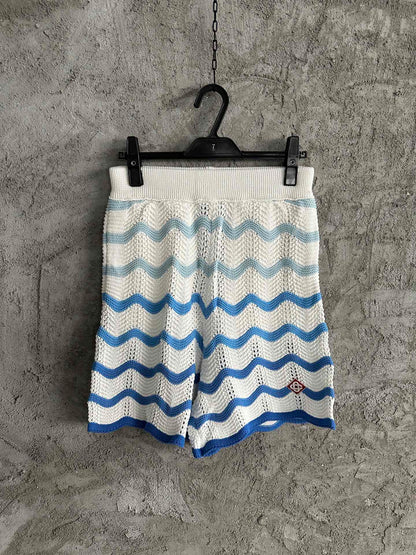 Casablanca Gradient Wave Texture Shorts
