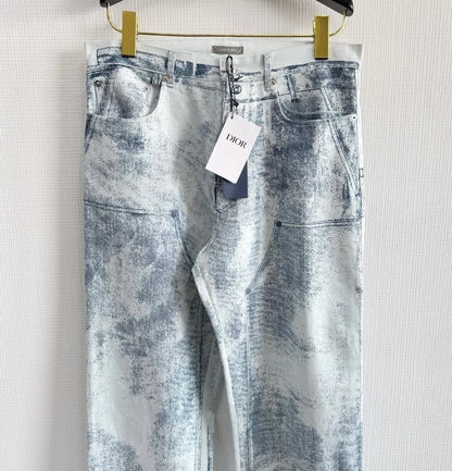 CD Washed Denim Pants