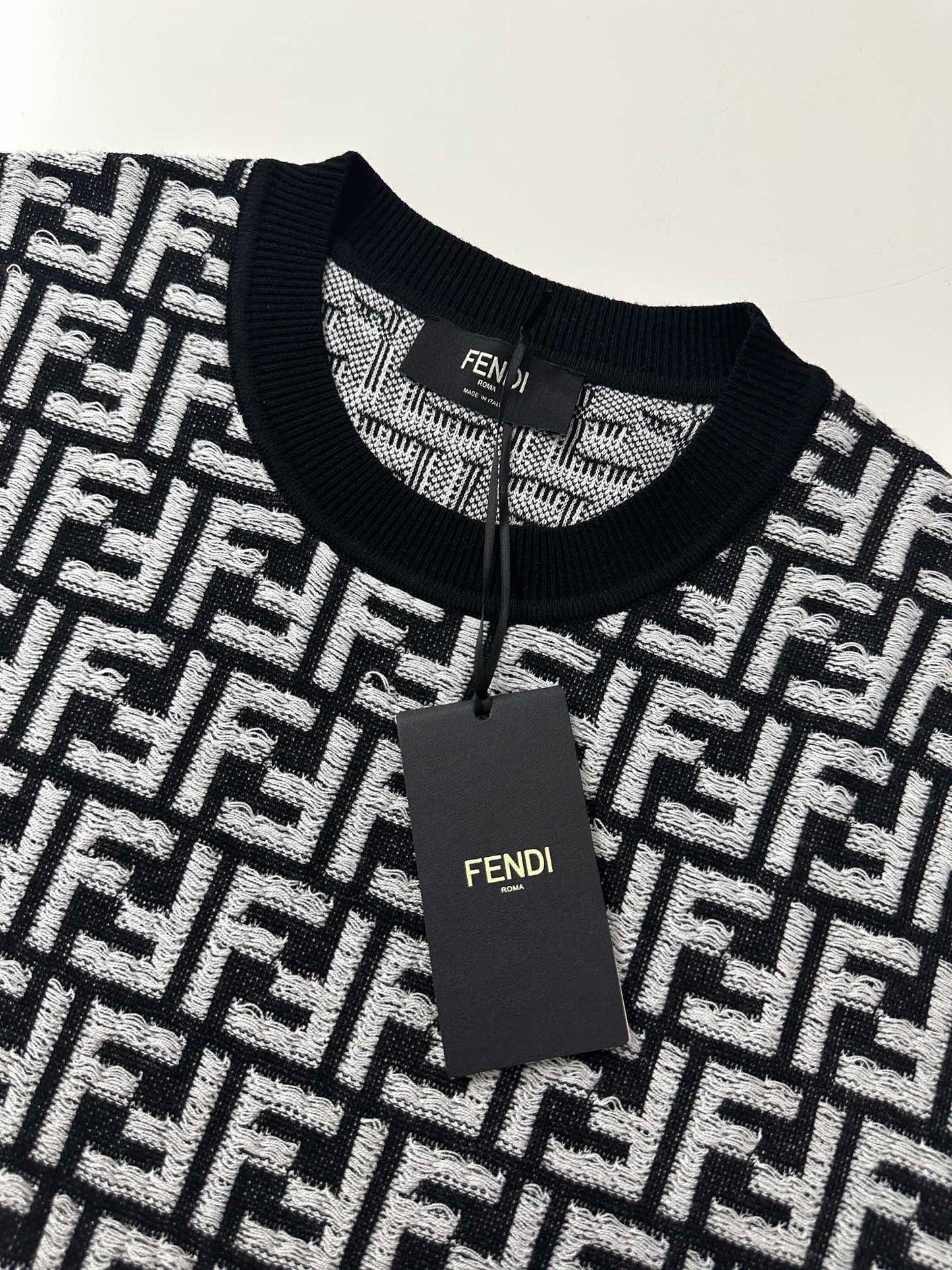 FND Anagram Logo Embroidered Jersey T-Shirt