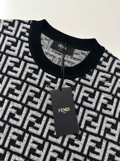 FND Anagram Logo Embroidered Jersey T-Shirt