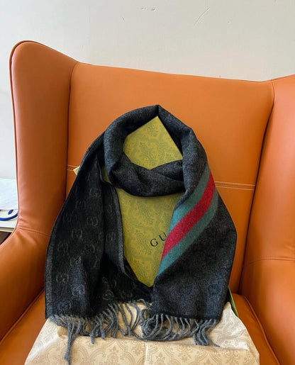 GG Monogram Wool Scarf