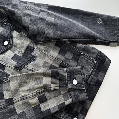 Lv Damoflage Classic Denim Jacket