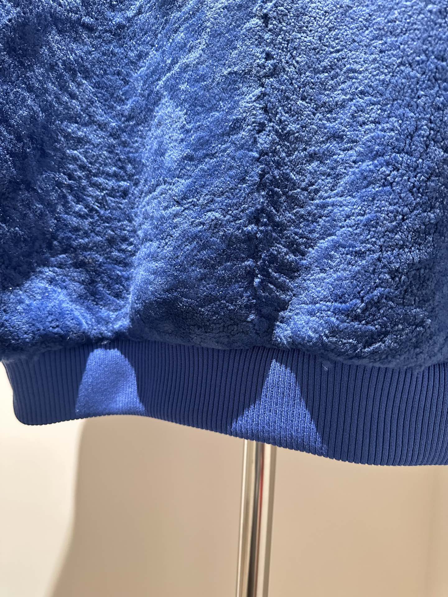 Lv Signature Shearling Track Top Lambswool Blouson